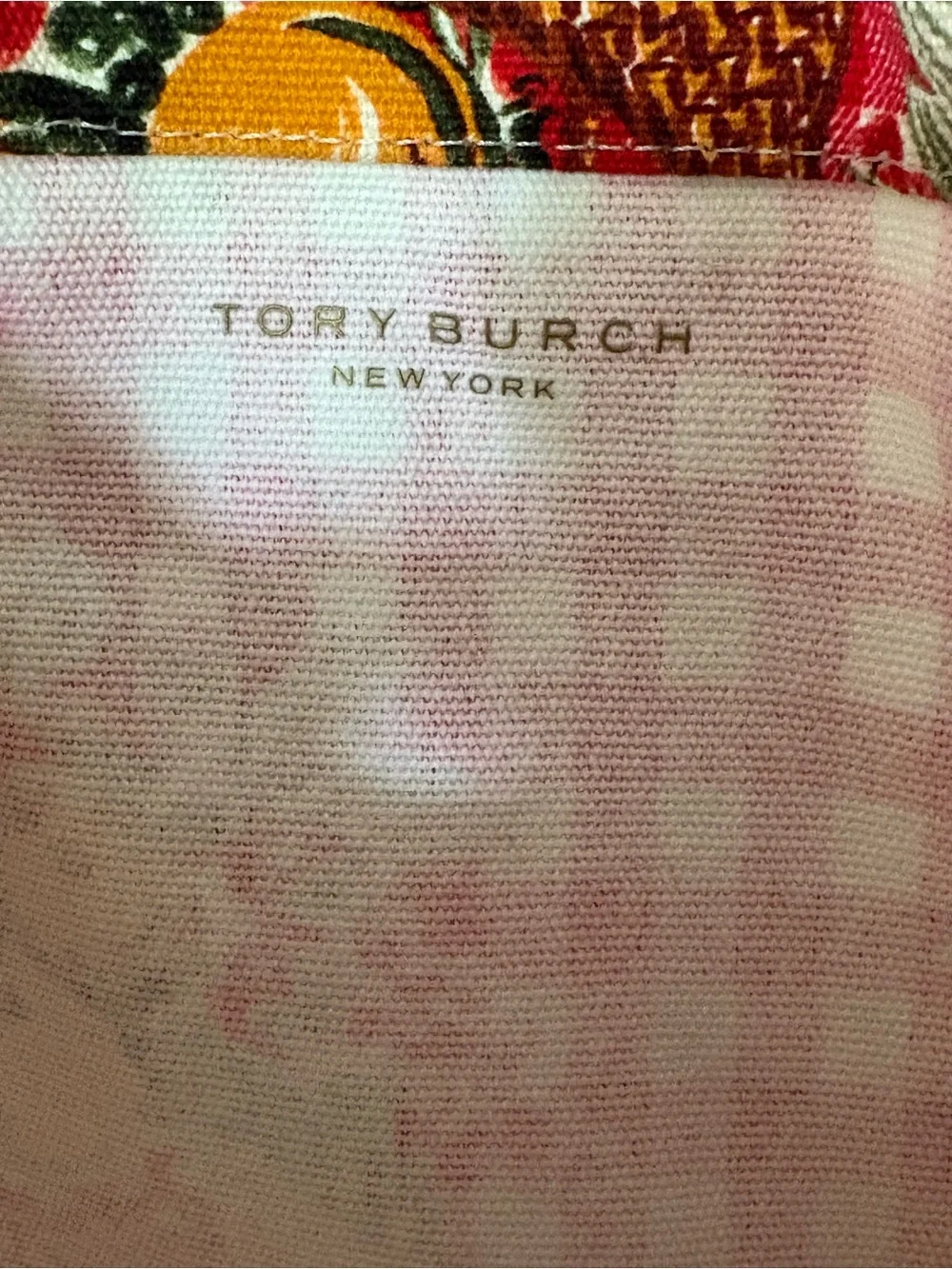 Tory Burch Fruits Du Marche Canvas Tote Bag Market Tote Cottagecore Fruit Print